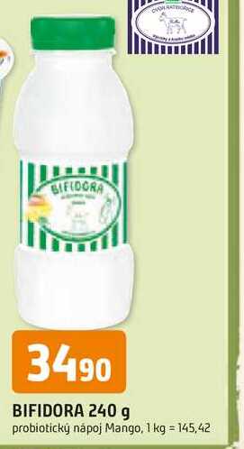 BIFIDORA 240 g probiotický nápoj Mango