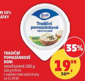 TRADIČNÍ POMAZÁNKOVÉ BONI neochucené, 200 g