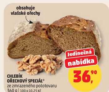 CHLEBÍK OŘECHOVÝ SPECIÁL, 360 g
