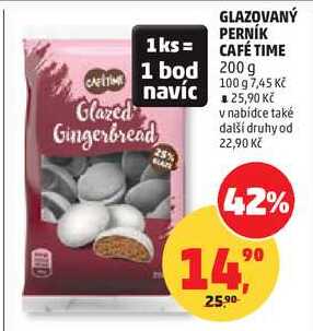 GLAZOVANÝ PERNÍK CAFÉ TIME, 200 g 