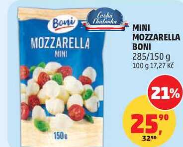 MINI MOZZARELLA BONI, 285/150 g