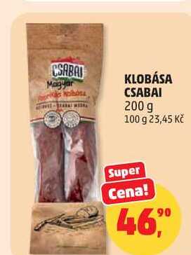 KLOBÁSA CSABAI, 200 g
