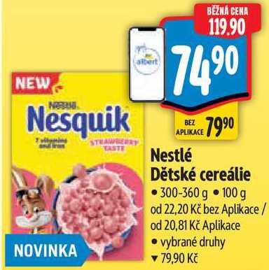 Nestlé Dětské cereálie, 300-360 g  