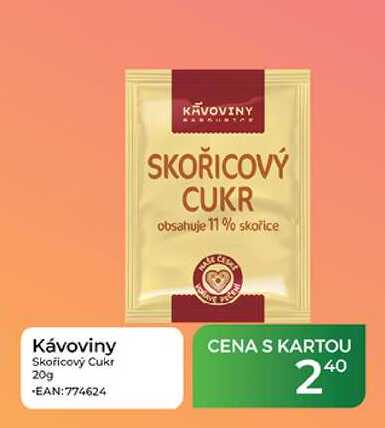 Kávoviny Skořicový Cukr 20g