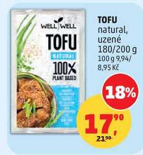 TOFU natural, uzené, 180/200 g