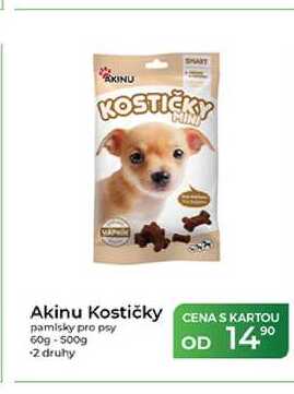 Akinu Kostičky pamlsky pro psy 60g-500g