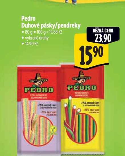 Pedro Duhové pásky/pendreky 80 g 