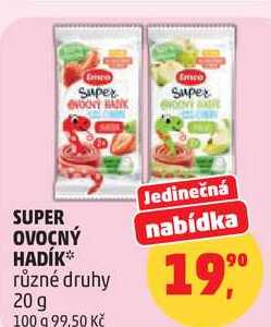 Emco OVOCNÝ HADÍK různé druhy, 20 g