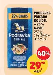 PODRAVKA PŘÍSADA DO JÍDEL +25% NAVÍC, 250 g