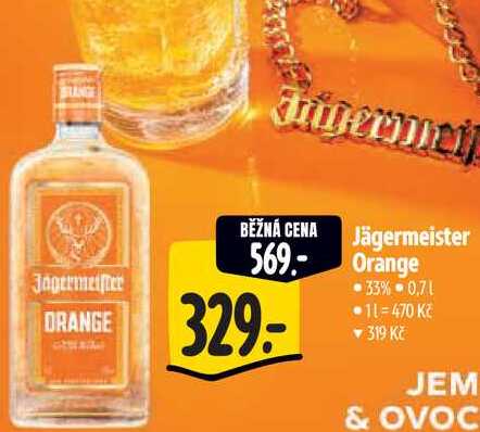  Jägermeister Orange 0,7 l