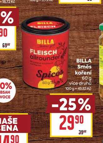 BILLA Směs koření 60g