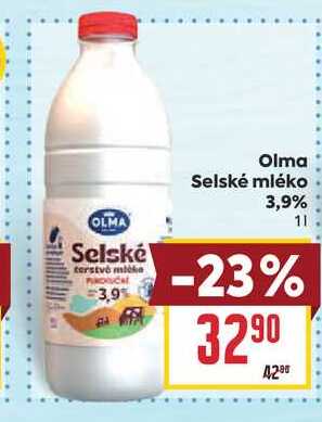 Olma Selské mléko 3,9% 1l 