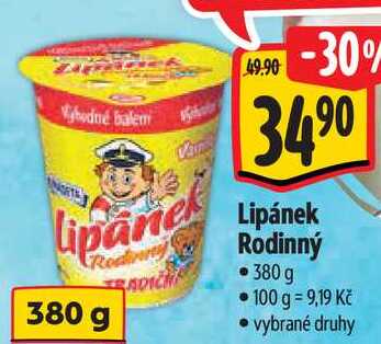 Lipánek Rodinný, 380 g 
