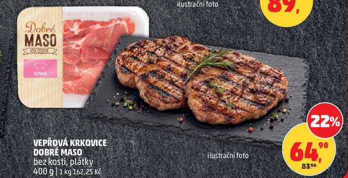 VEPŘOVÁ KRKOVICE DOBRÉ MASO, 400 g