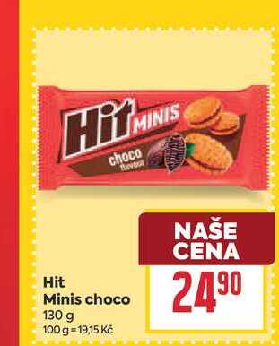 Hit Minis choco 130 g  