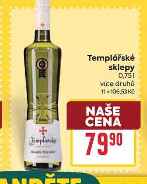 Templářské sklepy 0,75l