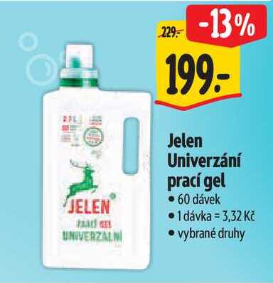 Jelen Univerzání prací gel, 60 dávek 