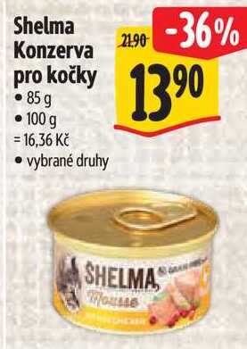 Shelma Konzerva pro kočky, 85 g  