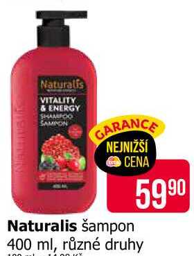 Naturalis šampon 400 ml, různé druhy 