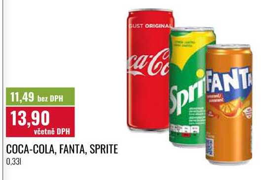 COCA-COLA, FANTA, SPRITE 0,331