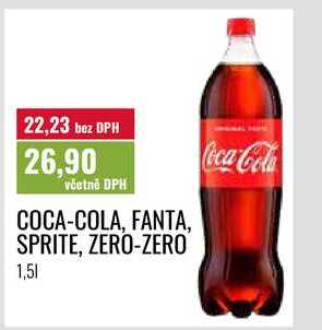 COCA-COLA, FANTA, SPRITE, ZERO-ZERO 1,51 