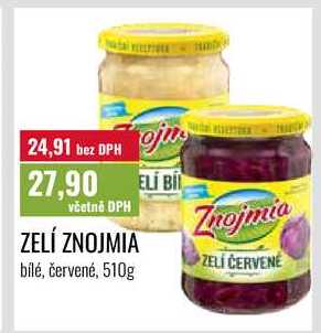 ZELÍ ZNOJMIA bílé, červené, 510g