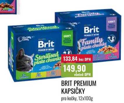 BRIT PREMIUM KAPSIČKY pro kočky, 12x100g