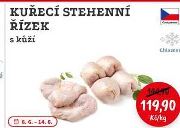 KUŘECÍ STEHENNÍ ŘÍZEK s kůží 1kg