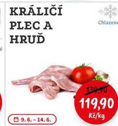 KRÁLIČÍ PLEC A HRUĎ Chlazene 1kg