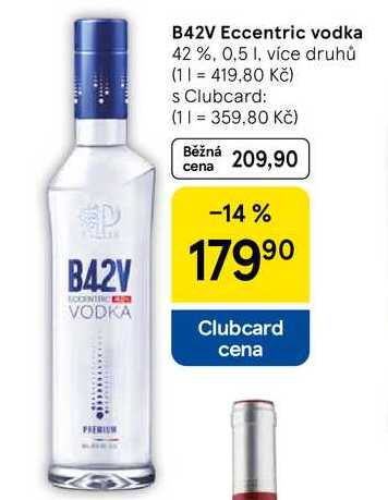 B42V Eccentric vodka 42%, 0,5 l, více druhů
