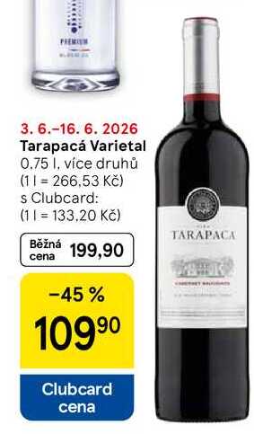 Tarapacá Varietal, 0.75 l