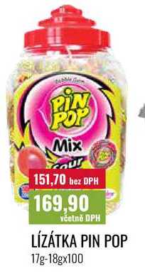 LÍZÁTKA PIN POP 17g-18gx100  