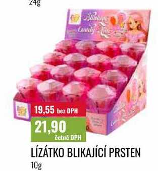 LÍZÁTKO BLIKAJÍCÍ PRSTEN 10g  