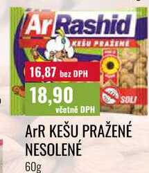 ArR KEŠU PRAŽENÉ NESOLENÉ 60g   