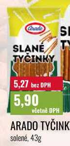 ARADO TYČINKY solené, 43g 