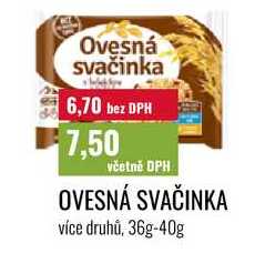 OVESNÁ SVAČINKA více druhů, 36g-40g 
