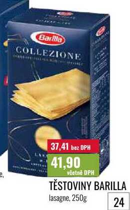 TĚSTOVINY BARILLA lasagne, 250g