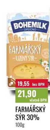 FARMÁŘSKÝ SÝR 30% 100g