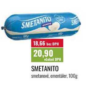 SMETANITO smetanové, ementáler, 100g 