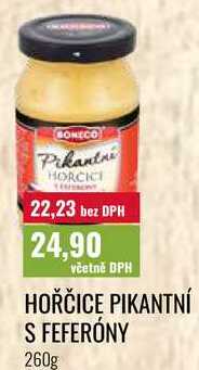 HOŘČICE PIKANTNÍ S FEFERÓNY 260g