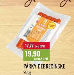 PÁRKY DEBRECÍNSKÉ 200g 