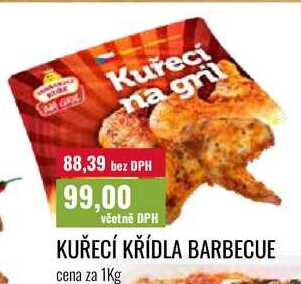 KUŘECÍ KŘÍDLA BARBECUE cena za 1Kg