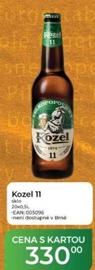 Kozel 11 sklo 20x0,5L
