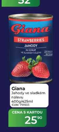 Giana Jahody ve sladkém nálevu 400g/425ml