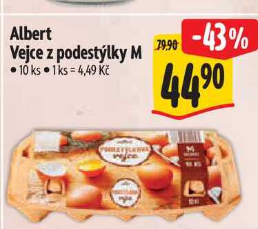 Albert Vejce z podestýlky M  10 ks 