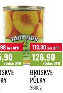 BROSKVE PŮLKY 2600g