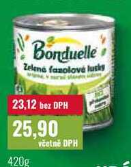 Bonduelle Zelená fazolové lusky 420g
