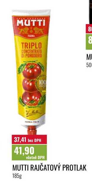 MUTTI RAJČATOVÝ PROTLAK 185g 