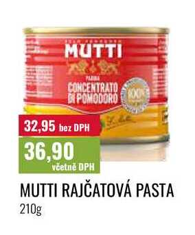 MUTTI RAJČATOVÁ PASTA 210g  
