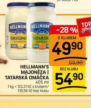 HELLMANN'S TATARSKÁ OMÁČKA 405ml